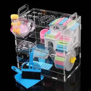 [골드스마일]아크릴 햄스터 케이지 놀이기구 하우스 장난감 용품