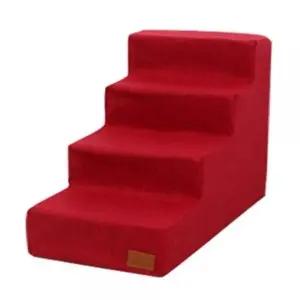 강아지 폼스텝 4단 버건디 일반 1P 애견 관절 계단 (WF78448)