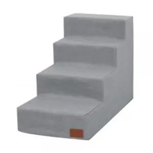 강아지 폼스텝 4단 그레이 일반 1P 애견 관절 계단 (WF7844E)