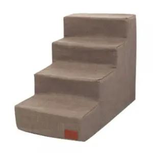 강아지 폼스텝 4단 브라운 일반 1P 애견 관절 계단 (WF7844A)