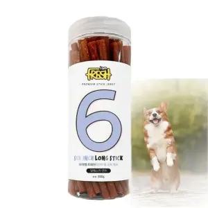 트릿 스틱 간식 애견영양 6인치 롱스틱 연어 300g (WF78CC7)