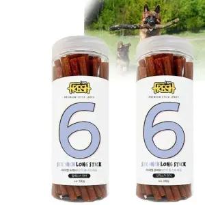 트릿 스틱 간식 시저 애견영양 6인치 롱스틱 연어 x2 (WF78CC8)