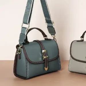 토트크로스 미니 귀여운 가죽 스트랩 가방 그린 (WFKMOED)