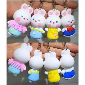 [하프클럽/]4종세트 토끼 열쇠고리 가방고리 핸드폰고리 키링