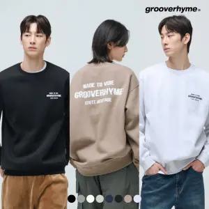 [그루브라임]유니) C/P기모쭈리 로케이션3 맨투맨(세미오버핏)(25년)(8COLOR) (FRBWCTM711M)