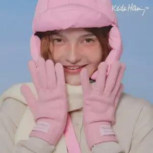 키스해링 핑거홀 울니트 남여공용 니트장갑