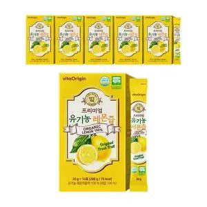 비타오리진 프리미엄 유기농 레몬즙, 14포, 6박스