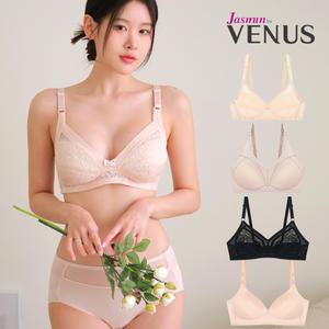 비너스외 노와이어 브라 인견 메쉬 브래지어 여자 여성 속옷 빅사이즈 브라자 팬티 수면 보정 심리스 브라탑