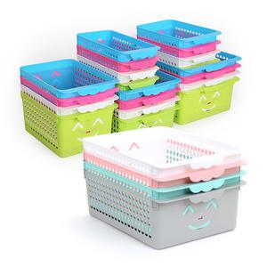 스마일키즈 바스켓 플라스틱 수납 바구니 정리 수납