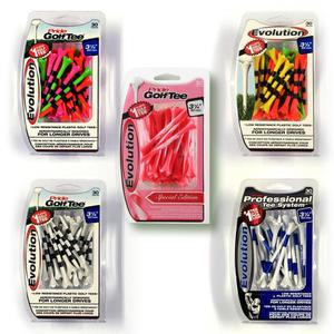 프라이드스포츠 PTS 에볼루션 기능성골프티 플라스틱티 5종류 골프티꽂이