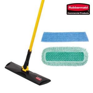 러버메이드 극세사 바닥밀대키트(본품+패드2/46cm) 물걸레 청소 막대걸레