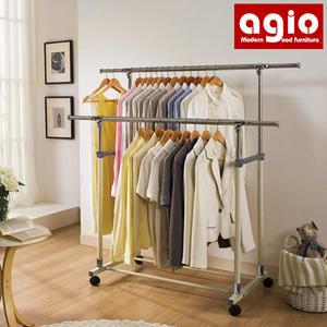 이동식 행거 2단 : 행거 옷걸이 수납 인테리어 국내산 철재