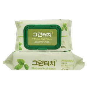 그린터치 물티슈 100매/캡형 30개 1Box | 아기물티슈 프리미엄 엠보싱 병원