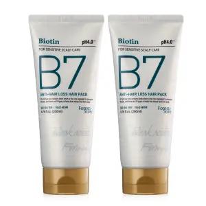 B7 약산성 탈모 헤어팩 200ml x 2개