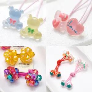 [꼬마또래] 아동 여아 머리끈 유아 머리방울 고무줄 아동방울