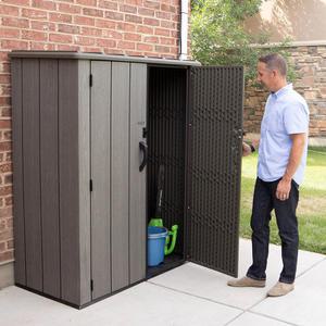 코스트코 라이프타임 버티컬 조립식창고 옥상 야외 농기구 이동식간이보관함 마당 정원 캐비넷