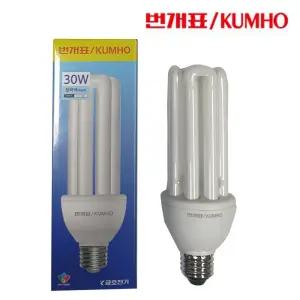 번개표 안정기내장형램프 컴팩트전구 30W 주광색(하얀빛)