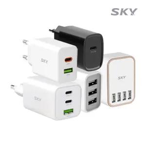 [오늘출발] 스카이 필 아이폰 갤럭시 멀티/고속/초고속 충전기 어댑터 USB C타입