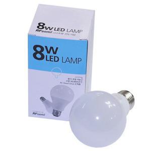알에프세미 LED벌브 8W E26 LED램프 (밝기조절)