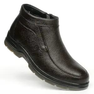 천연가죽 남자 방한화 겨울 털 기모 패딩부츠 신발 키높이 스니커즈 앵클부츠 5009