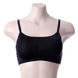 갤러리아 블랙 심리스 노와이어 무봉제 프리컷 끈타입브라탑 WBWBR2I02T