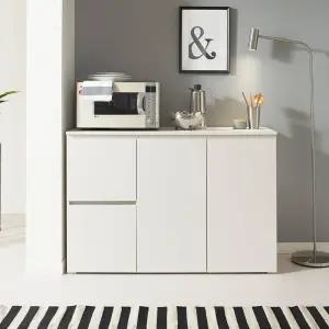 오르세 주방 서랍 수납장 1200 화이트