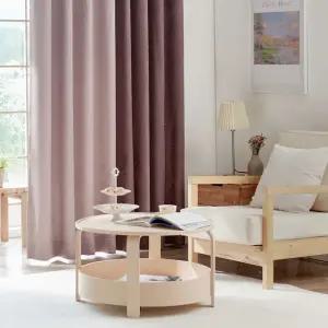 뷰하우스 겐트 아일렛 투톤암막커튼 대형+커튼봉세트