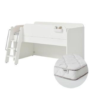 한샘 샘키즈 낮은벙커침대 SS (일반 안전가드)+샘키즈 알러지케어 매트리스 SS