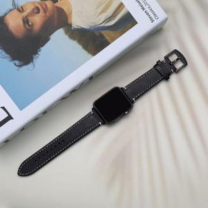 [발렌티노루디] VRA247-BK 애플워치 호환 스트랩 스티치 오일피 프리미엄 가죽밴드 7 6 5 4 3 2 1 SE 세...