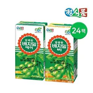 [베지밀]정식품 담백한 베지밀 A(에이) / 달콤한 베지밀 B(비) 두유 190ml 24팩