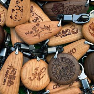 주문제작 더룩 골프 나무 네임택 우드 이름표 로고 캐디백 골린이 골프선물 동호회 캐리어 낚시 등산 여행가방 아빠선물