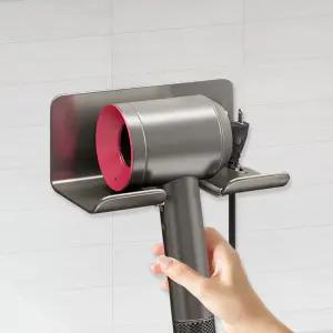 무타공 헤어드라이기 거치대 스텐 알루미늄(화이트/블랙/그레이)