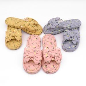 [쓰리몰] 리본 3중쿠션 실내화 층간소음 거실화 학원 유치원 어린이집 사무실 실내슬리퍼