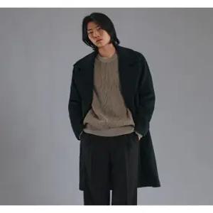 [애드호크]남성 하이넥 더블 코트 (HWBHC11)