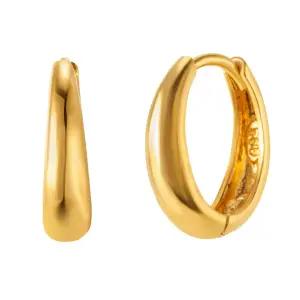 [한국금다이아몬드] 여자 순금 원터치 귀걸이 볼드 물방울 유광 24K 3.75g