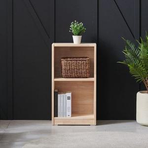 [해오름가구]버플리 로제 고무나무 원목 400 2단 책장_일반형[30924562]