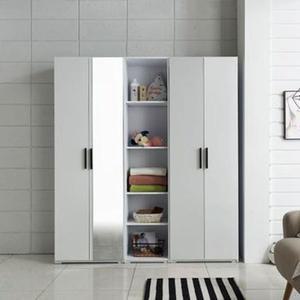 [NS홈쇼핑]레이첼 거울 수납장 옷걸이 행거 옷장 세트 1500[32071051]