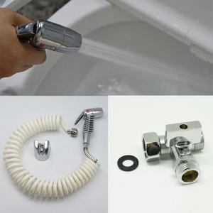 변기 샤워기 미니건 코일호스 세트 황동T벨브 포함