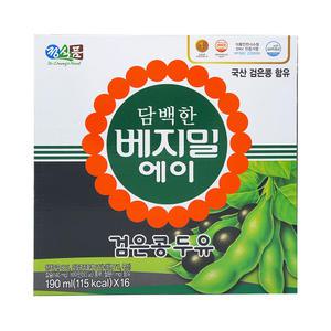 정식품 담백한 베지밀 에이 검은콩두유 190ml X 16팩