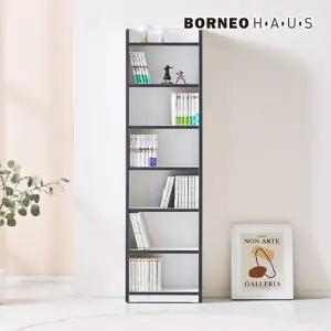 보루네오 엘리브 6단 선반 폭좁은 책장 bk170