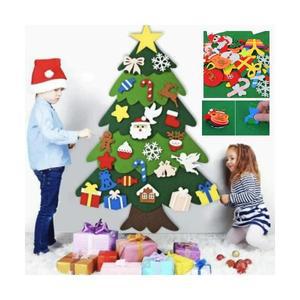 DIY 크리스마스 펠트 트리 나무 만들기 부직포 붙이는 벽트리 키트 어린이집 유아 만들기