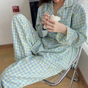 긴팔 여성 잠옷 상하세트 크리스마스잠옷 가을 겨울 수면잠옷 여자 파자마 OFDJ-PJM2