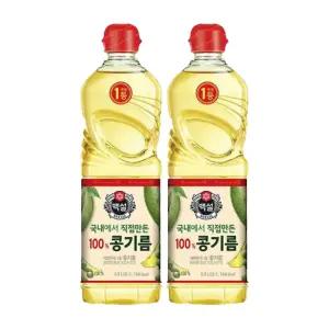 [소비기한 임박] 백설 콩기름, 0.9L, 2개