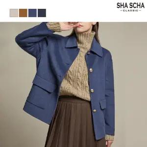 [홈쇼핑인기] 샤샤 울블랜디드 핸드메이드 하프코트