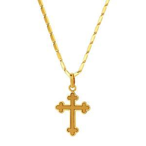 갤러리아 남자 순금 목걸이 체인 신 십자가 24K 30g 18K장식