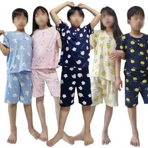 아동 피치 반팔 잠옷 상하 세트 강아지 복숭아 실내복 홈웨어 파자마 상하복 사방스판 키즈 여름 봄 반팔셋