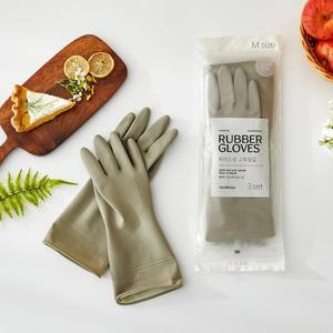 [모던하우스] N 모던 와이드핏 고무장갑 3P세트 M 연그레이