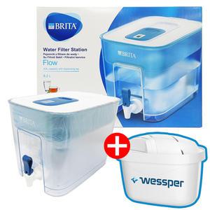 브리타 정수기 플로우 8.2L 대용량 (맥스트파PRO필터1개 + 웨스퍼 호환필터 1개)