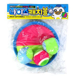 나이스 캐치볼 오재미 공놀이 어린이 유치원 학교 학원 장난감 선물 사은 판촉 달란트 야구 찍찍이볼