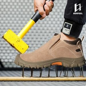본필 남성 발편한 경량 미끄럼방지 캐주얼 안전화 작업화 BSS807